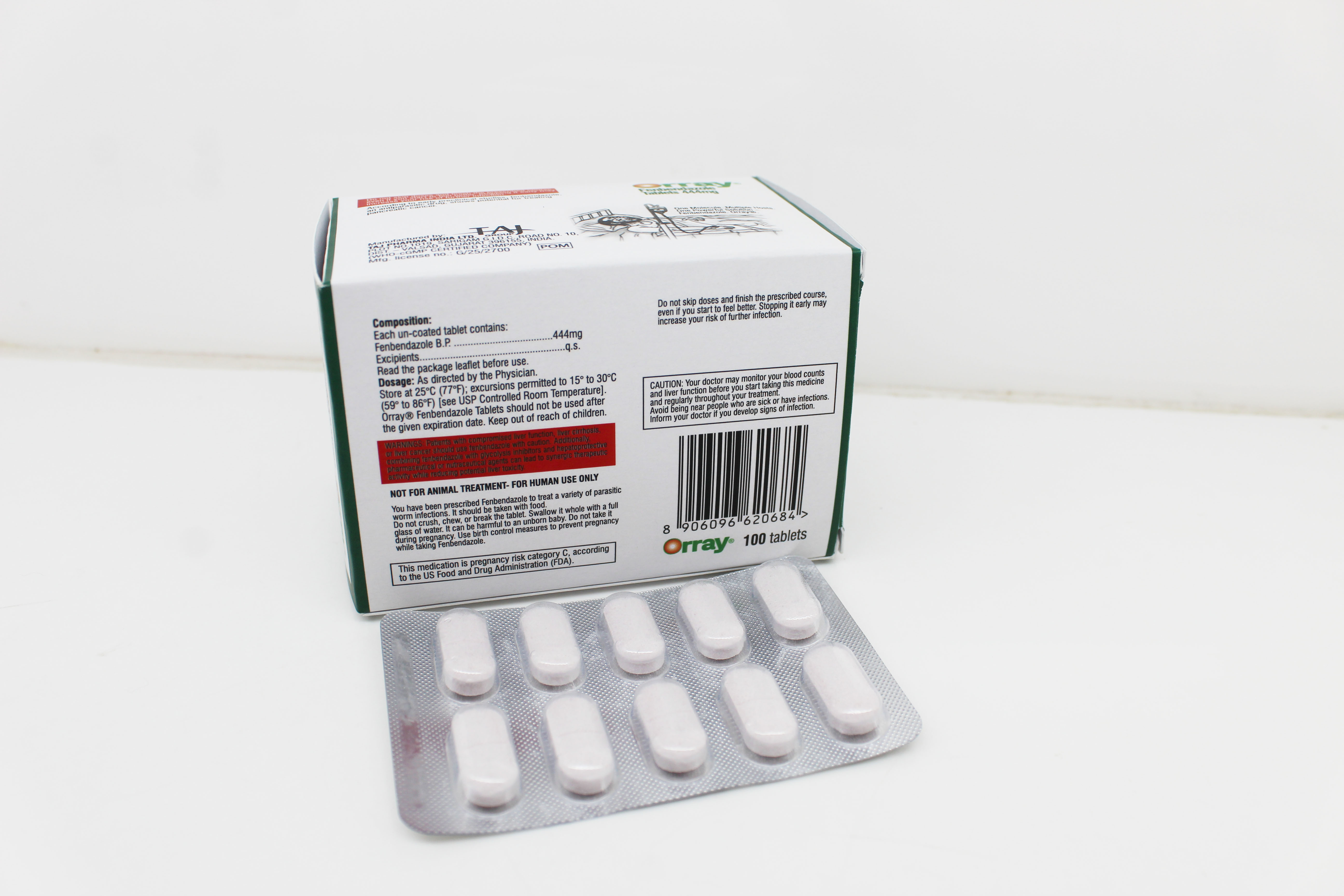 Fenbendazole 444mg – PAN India Export Network